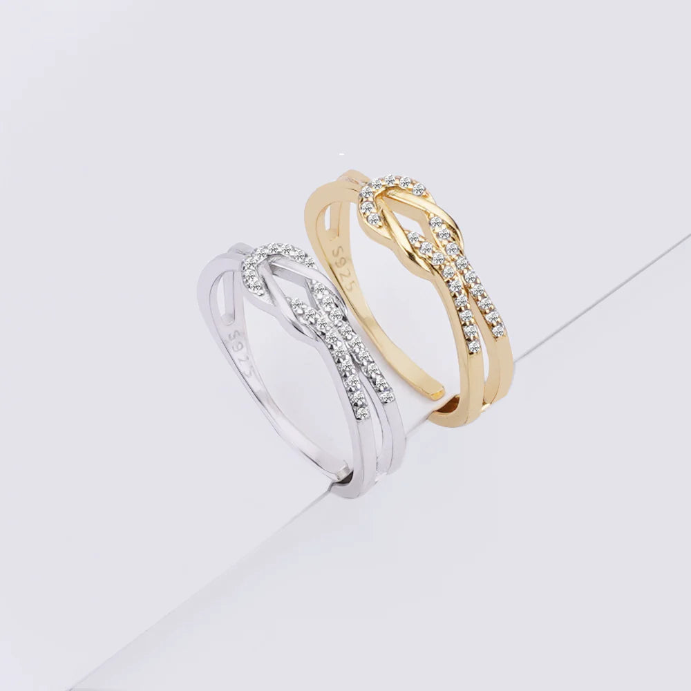 STERLING SILVER KNOT RING