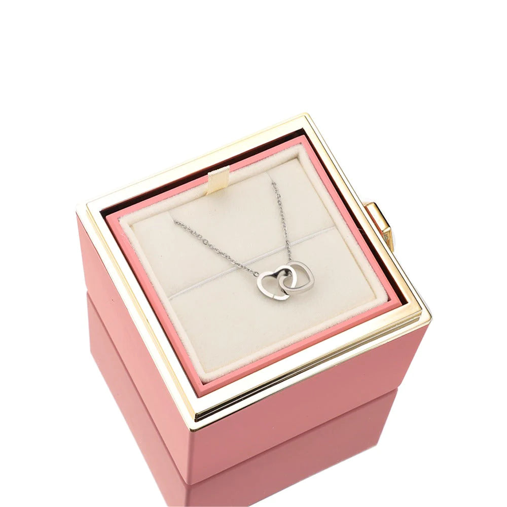 Valentines Day Eternal Rose Box Bundle