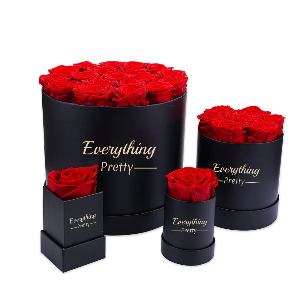 SINGLE ETERNAL ROSE BOX - CIRCULAR