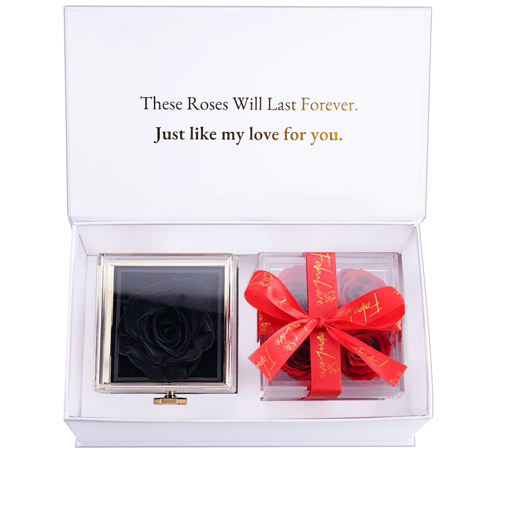 ETERNAL ROSE BOX GIFT BUNDLE