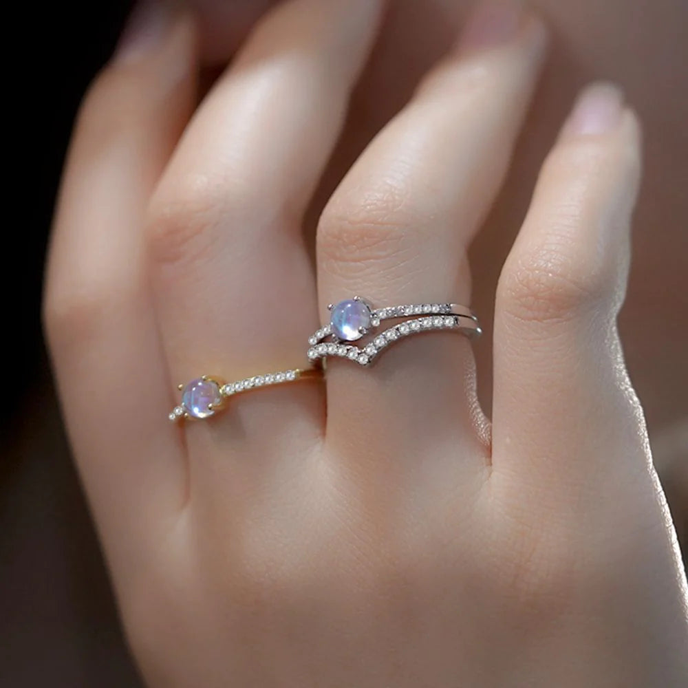 CELESTE MOONSTONE RING