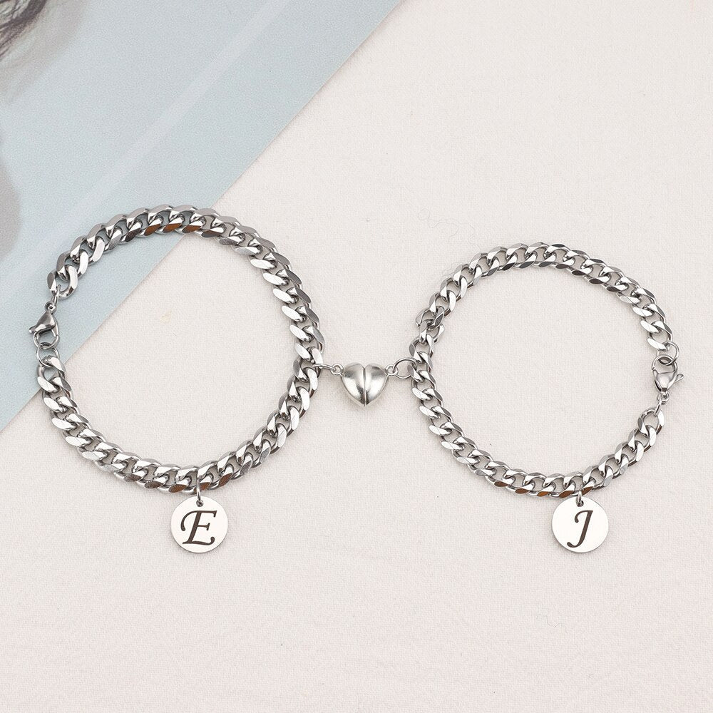 Magnetic Love Letter Bracelet Set